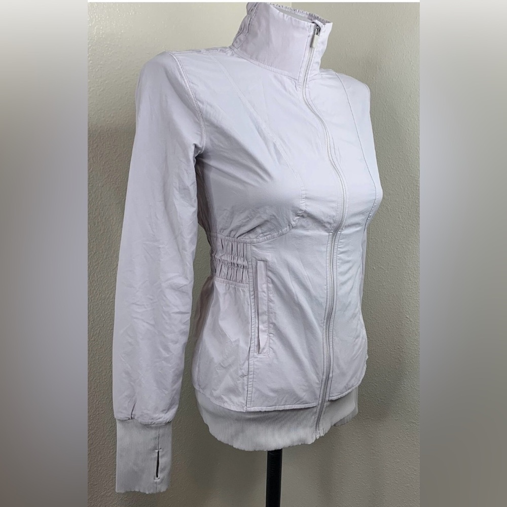 Lululemon Women's light lavendar/grey Jacket- size 4